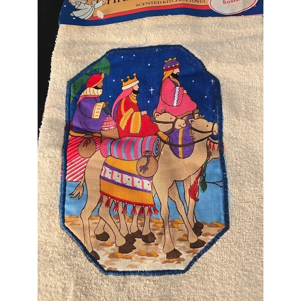 Vintage Christmas Kitchen Scents‎ Hand Towels Bayberry NOS 24